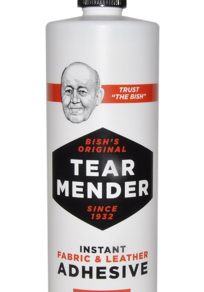 Tear Mender Bish's Original Tear Mender Instant Fabric and Leather Adhesive, 16 Oz Bottle - Image 1
